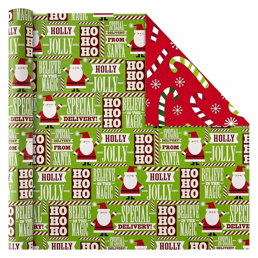 Hallmark Christmas Gift Wrap 2-Sided